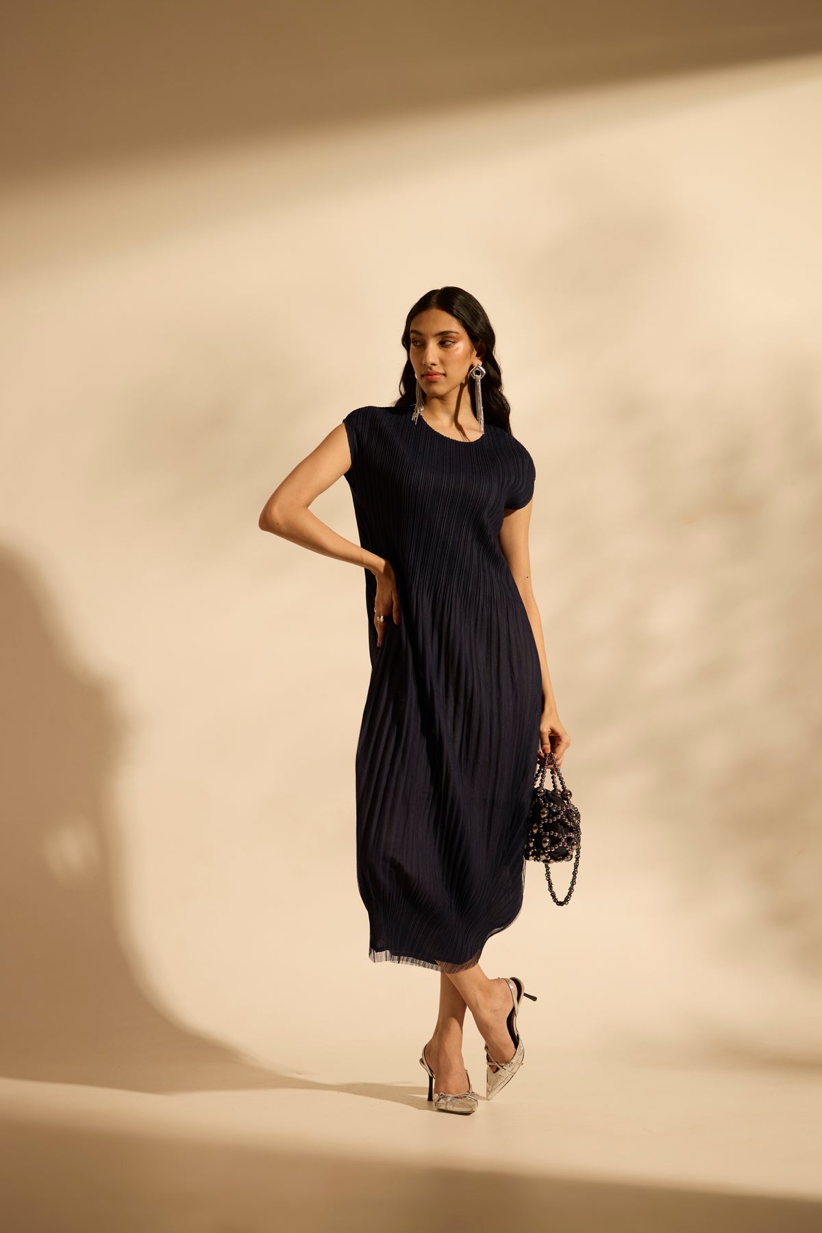 Petra Dress - Navy