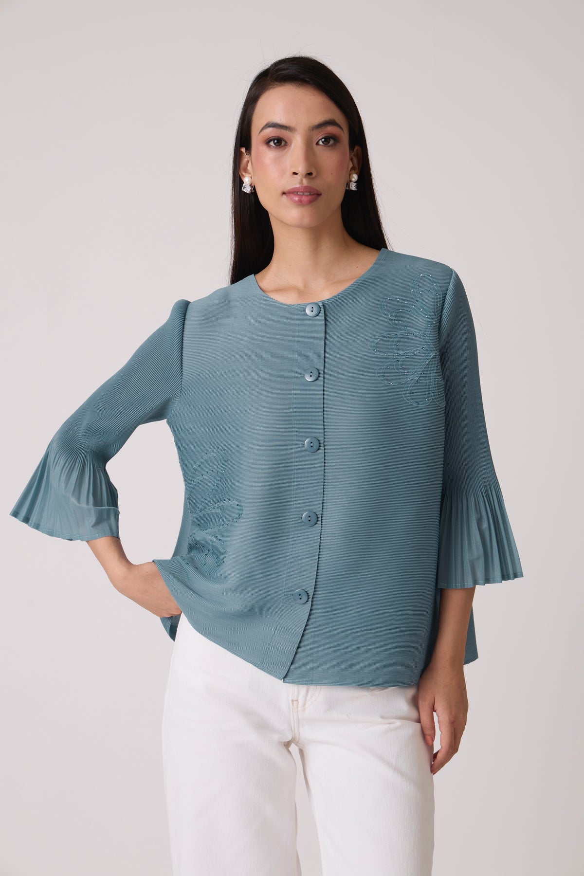 Zoela Top - Cornflower Blue