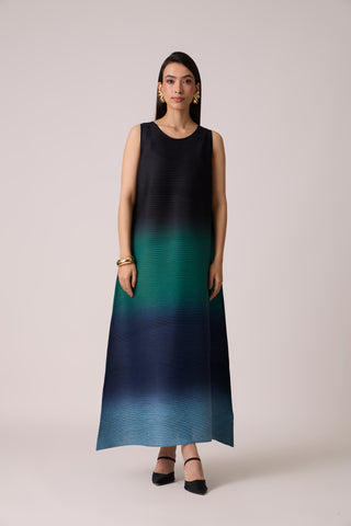 Lyria Ombre Dress - Blue & Green