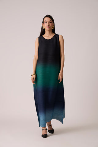 Lyria Ombre Dress - Blue & Green