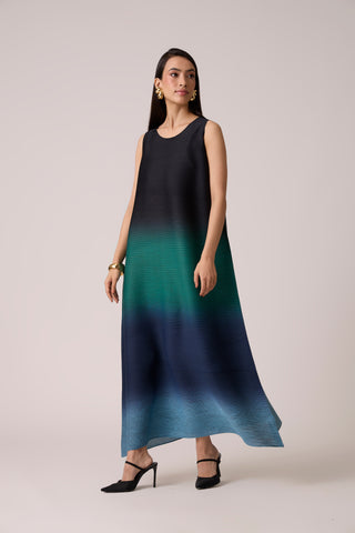 Lyria Ombre Dress - Blue & Green