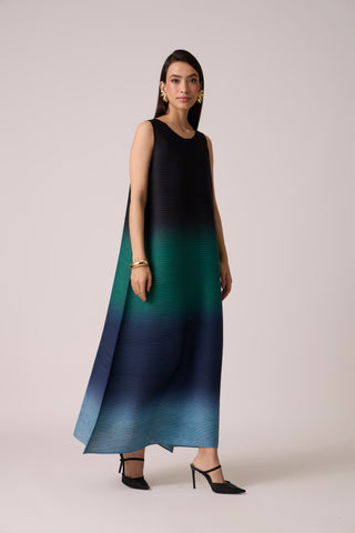 Lyria Ombre Dress - Blue & Green