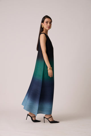 Lyria Ombre Dress - Blue & Green