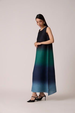 Lyria Ombre Dress - Blue & Green