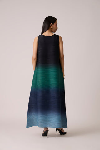 Lyria Ombre Dress - Blue & Green