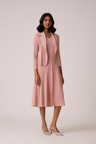 Eva Overlay Dress - Pale Pink