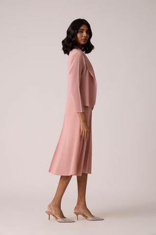 Eva Overlay Dress - Pale Pink