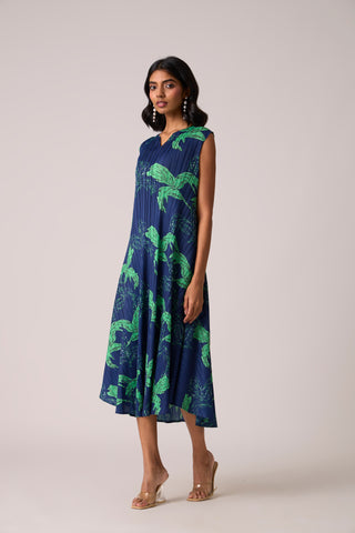 Abril Dress - Indigo Blue