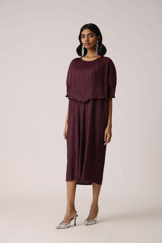 Lisette Dress - Wine