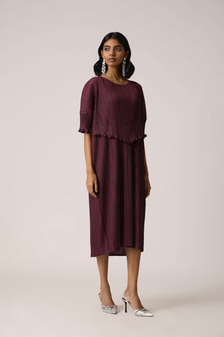 Lisette Dress - Wine
