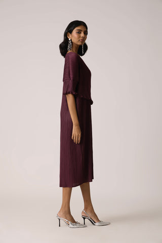 Lisette Dress - Wine