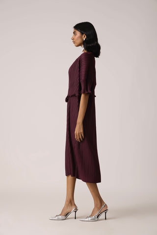 Lisette Dress - Wine