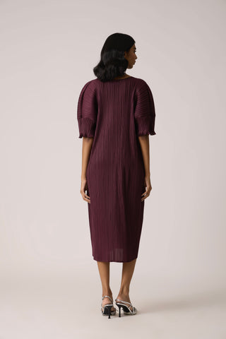Lisette Dress - Wine