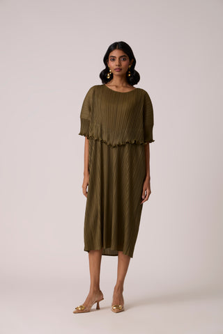 Lisette Dress - Olive Green