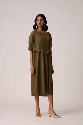Lisette Dress - Olive Green