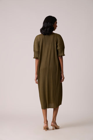 Lisette Dress - Olive Green