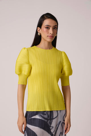 Delphine Top - Lemon Yellow