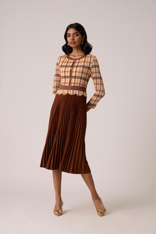 Elanor Dress - Brown