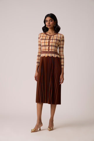 Elanor Dress - Brown