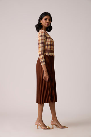 Elanor Dress - Brown