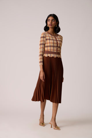 Elanor Dress - Brown