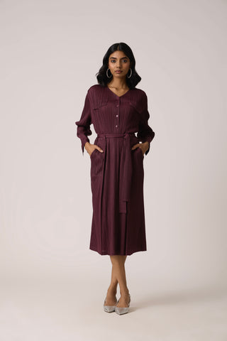 Emerson Dress - Wine