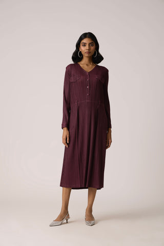 Emerson Dress - Wine