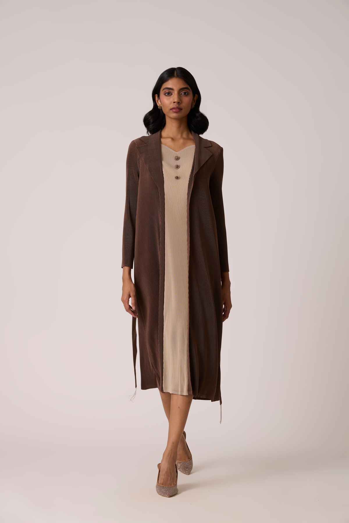 Nylah Dress - Dark Taupe