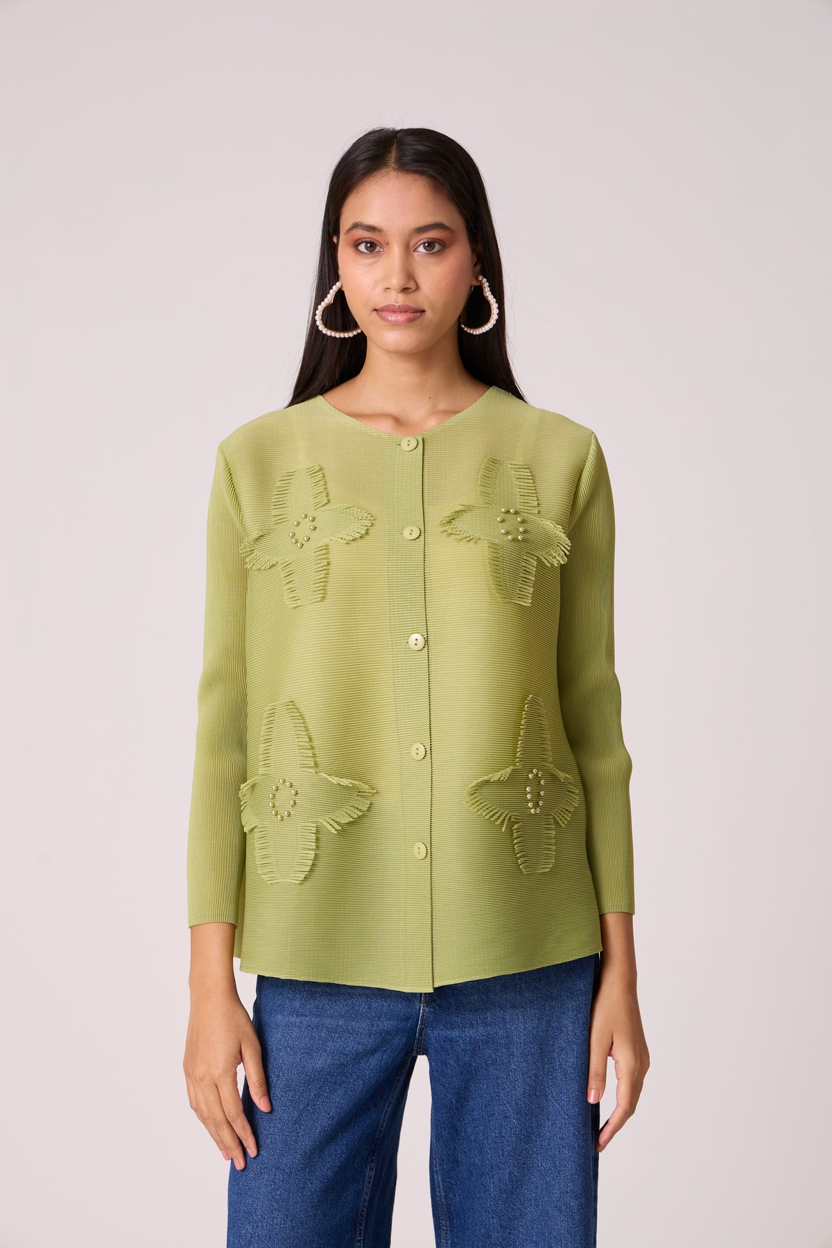 Riana Top - Pear Green