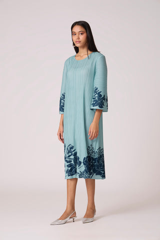 Michel Print Dress - Sky Blue