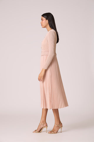 Laurel Crush Dress - Blush Pink