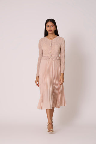 Laurel Crush Dress - Blush Pink