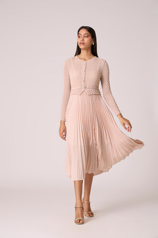 Laurel Crush Dress - Blush Pink