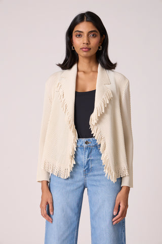 Emilia Fringe Overlay - Ivory