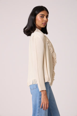 Emilia Fringe Overlay - Ivory