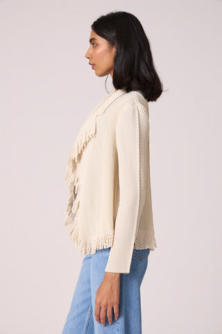 Emilia Fringe Overlay - Ivory