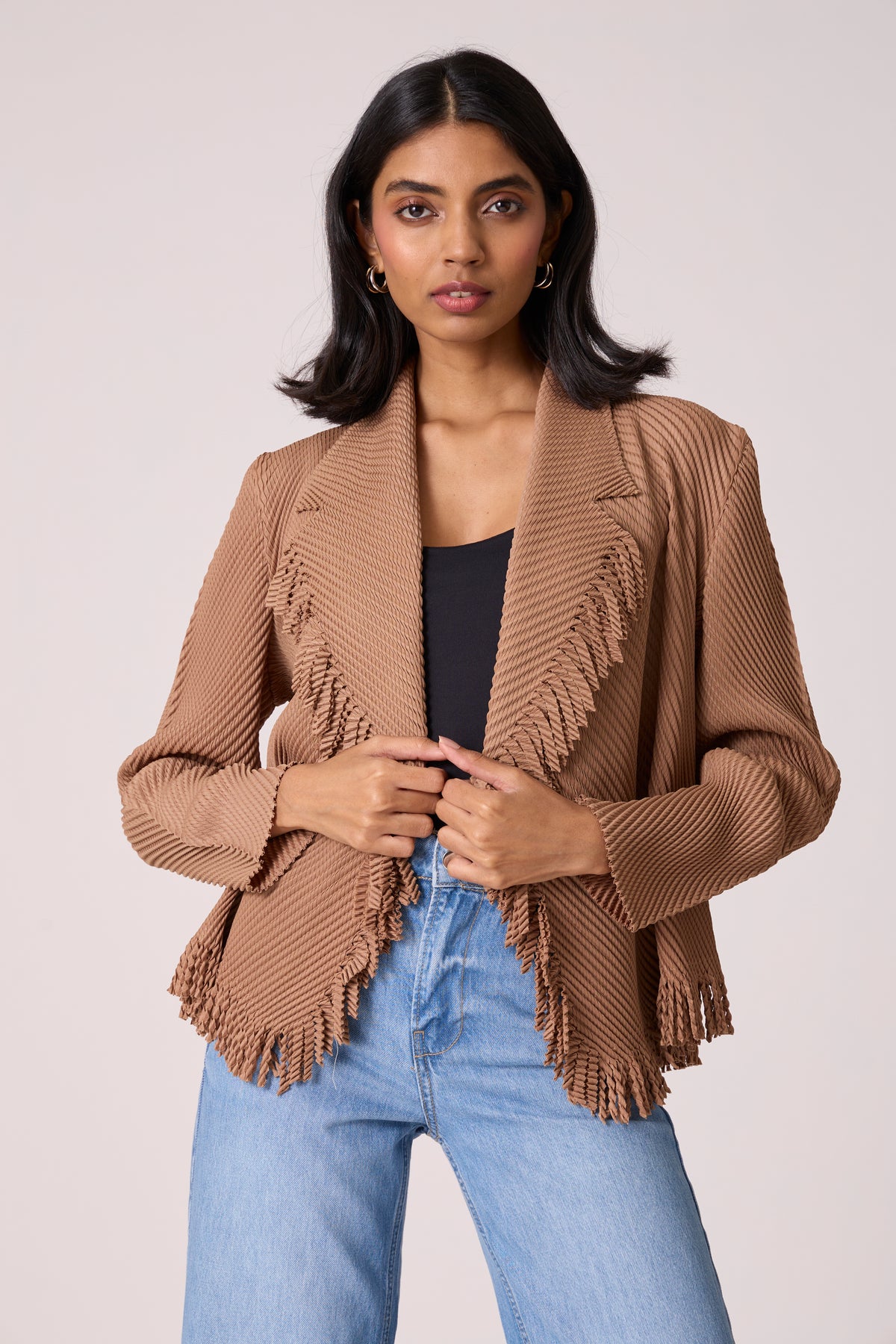 Emilia Fringe Overlay - Mocha