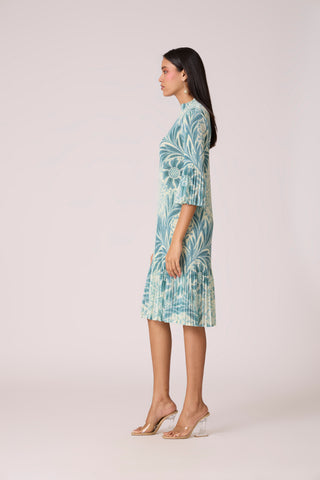 Reene Print Dress - Pistachio Green