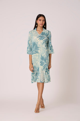 Reene Print Dress - Pistachio Green