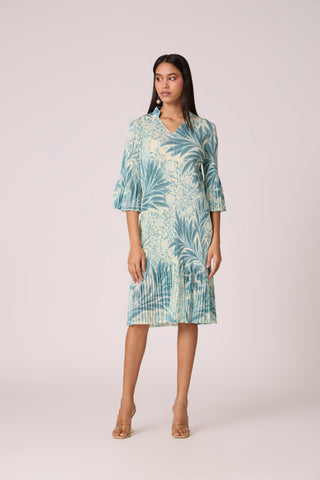 Reene Print Dress - Pistachio Green