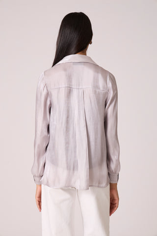 Ellis Organza Shirt - Mercury Grey