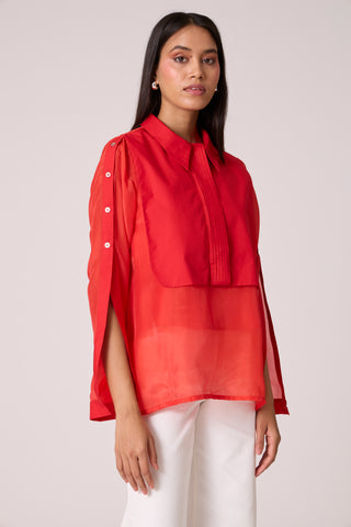 Layla Shirt - Scarlet Red