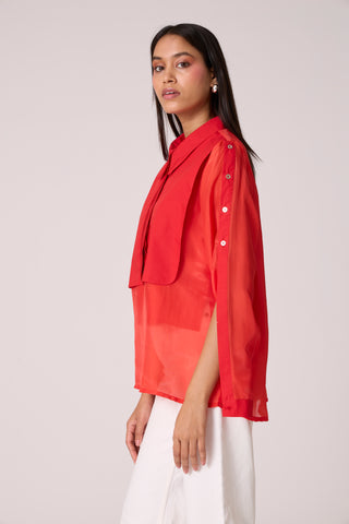 Layla Shirt - Scarlet Red