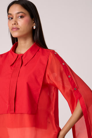 Layla Shirt - Scarlet Red