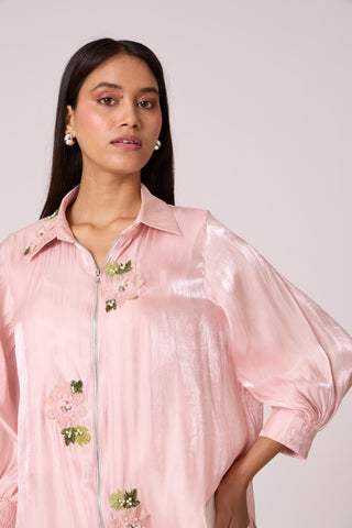 Camilla Applique Shirt - Crystal Rose