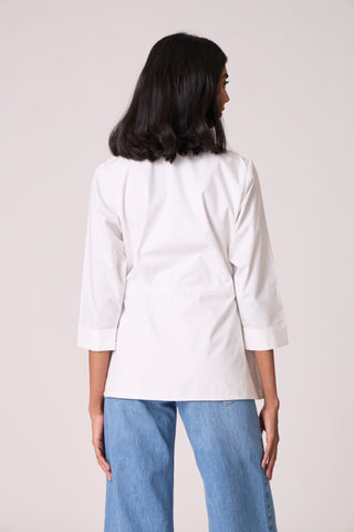 Atrina Applique Jacket - White