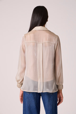 Ellis Organza Shirt - Oyster