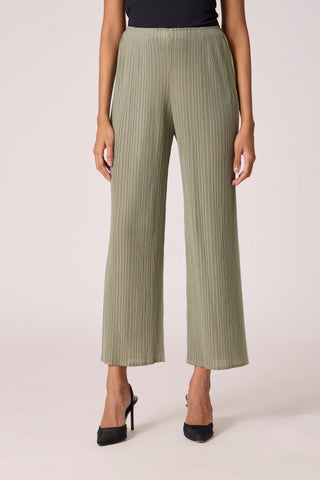 Sloane Pearled Batwing Pant - Dull Green