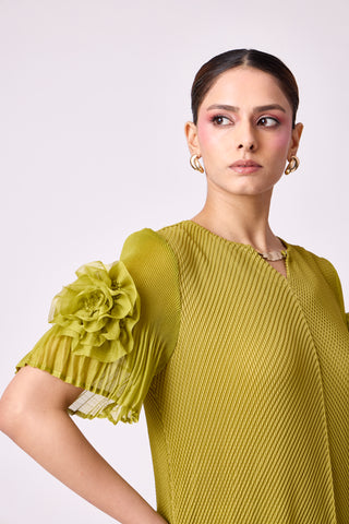 Ella Dress - Peridot Green