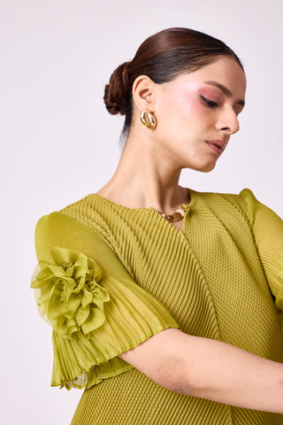 Ella Dress - Peridot Green